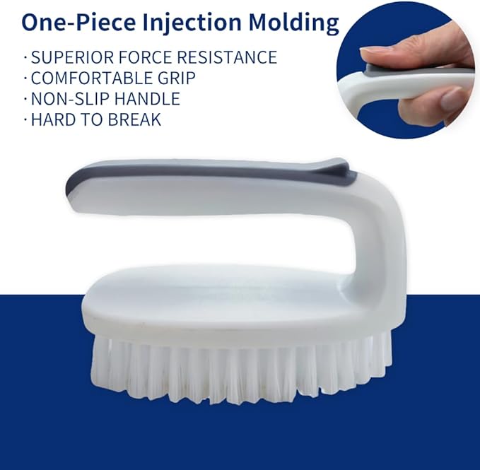 Scrub Brush 3 Pack for Kitchen, Kitchen Cleaning Brush for Pot Pan and Stove