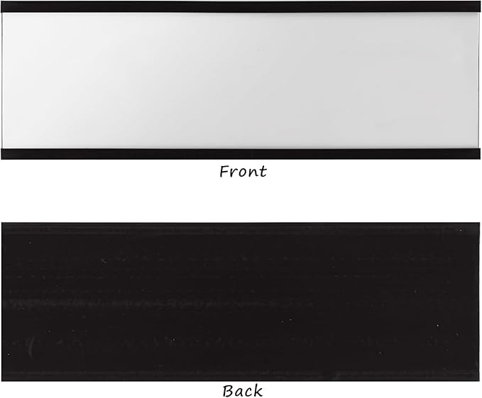 Realth C Channel Magnetic Label Holders 30 Pack 0.75" x 2" - Magnetic Signs for Shelving, Storage Bins, Classroom, Office, Library, Supermarket