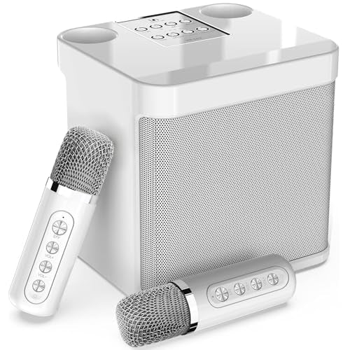Karaoke Machine for Adults and Kids, Portable Bluetooth Karaoke Speaker with 2 Wireless Microphones for TV, Singing Karaoke for Home Party, Great Gifts for Boys and Girls - Image 2