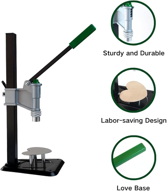 Manual Short Base Desktop Perfume Bottle Cap Sealer, 13-20mm Cap Diameter, Hand Operated Closure Tool (18mm)