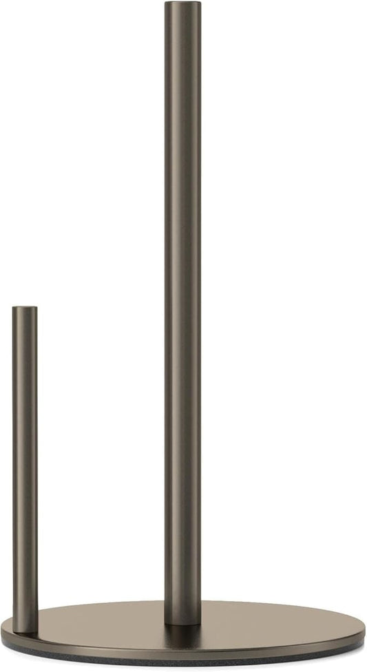 Bronze Kitchen Paper Holder, Oil Rubbed Bronze Paper Towel Holder, Kitchen Roll Organizer, Countertop Roll Dispenser with Weighted Base