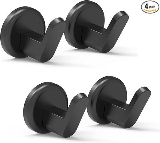 Ant Mag Magnetic Hooks Heavy Duty for Hanging Utensils Grills Keys Coats for Home Kitchen Refrigerator 4 Pack