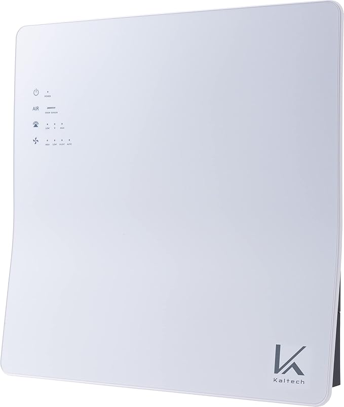Wall Air/KL-W01U Wall Mounted Photocatalytic Air Purifier, Made in Japan, Washable Reusable Filter, Quiet, Remove Odor, Allergen, Mold, Smoke, VOC, Pollen & Pet Allergy, up to 560sqft