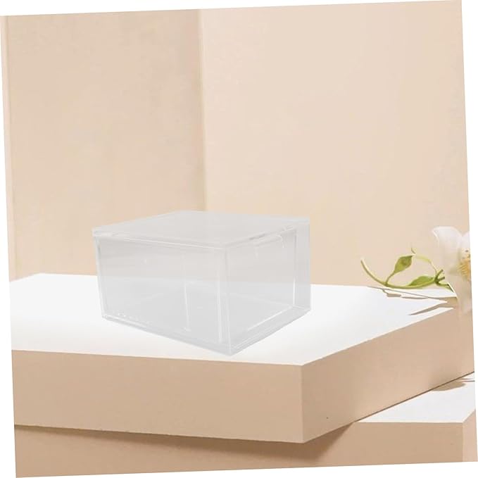 jojofuny 3Pcs Clear Stackable Drawer Organizer Versatile Makeup Storage Bins for Easy Access to Cosmetics and Daily Items Space Saving Transparent Design for Home and Vanity