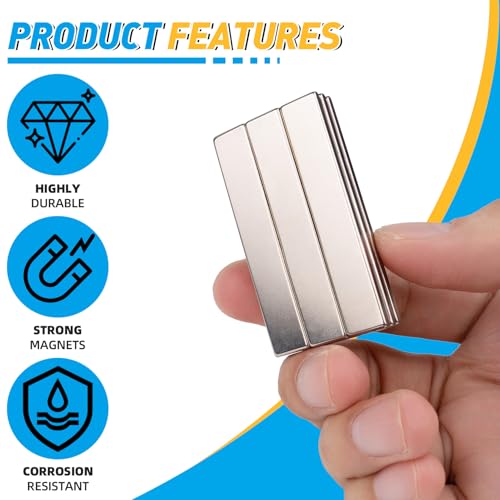 Grtard 40 Pack Powerful Neodymium Bar Magnets, 60x10x3 mm Rectangle Magnet - Image 4