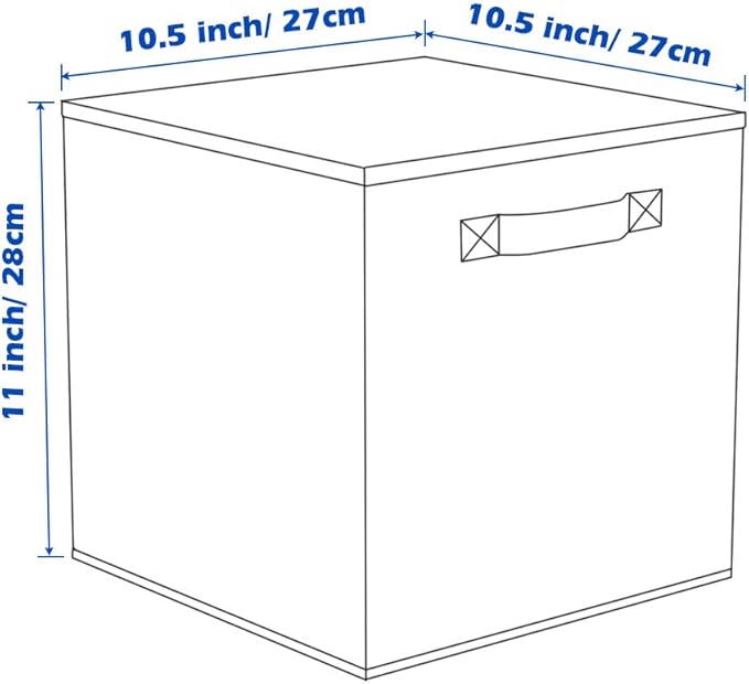 ShellKingdom Storage Bins, Foldable Fabric Storage Cubes and Cloth Organizer Drawer for Closet and Toys, 6 Pack (Mint Green)