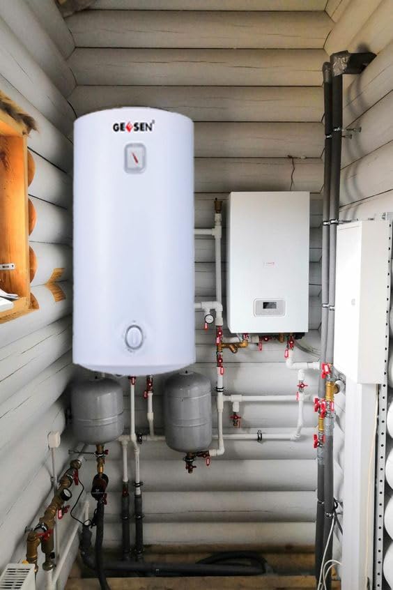 Electric Hot 50 liter Water Heater Storage, RV TR Endless Trailer Indoor Waterproof Shower Water Heater Compact Point-of-Use, Bathroom Shower (13.2 gallon) plug in 120v