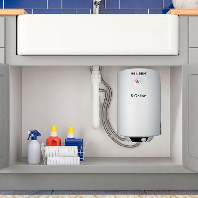 2000W Electric Hot 30L/50L/150L Water Heater Storage, RV TR Endless Trailer Indoor Waterproof Shower Water Heater Compact Point-of-Use, Bathroom Shower (30L) plug in 120v