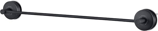 JOMOLA Towel Bar Suction Hand Towel Rack for Bathroom Stainless Steel Kitchen Towel Rail Holder Storage Hanger No Drilling Towel Bar Matte Black,22 inches