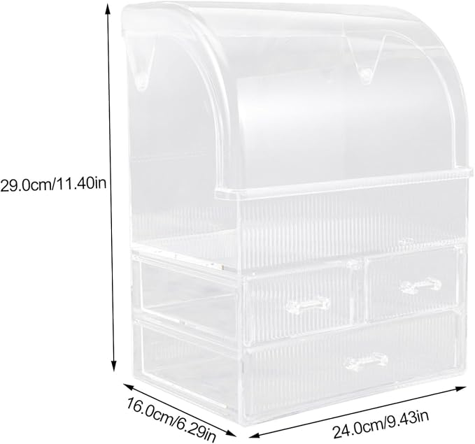 FRCOLOR Makeup Storage Box Drawers Acrylic Makeup Organizer Desktop Storage Bin for Organizing Multi-functional for Jewelry Accessories