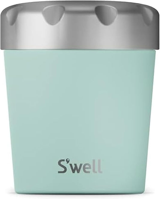 S'well Stainless Steel Ice Cream Chiller, 16oz, Mint, Triple Layered Vacuum Insulated Container Keeps Ice Cream Frozen For Up To Four Hours, BPA Free