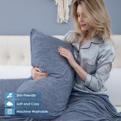 CHOSHOME Cooling Pillow Cases Zipper Pillow Covers Q-Max > - Image 6