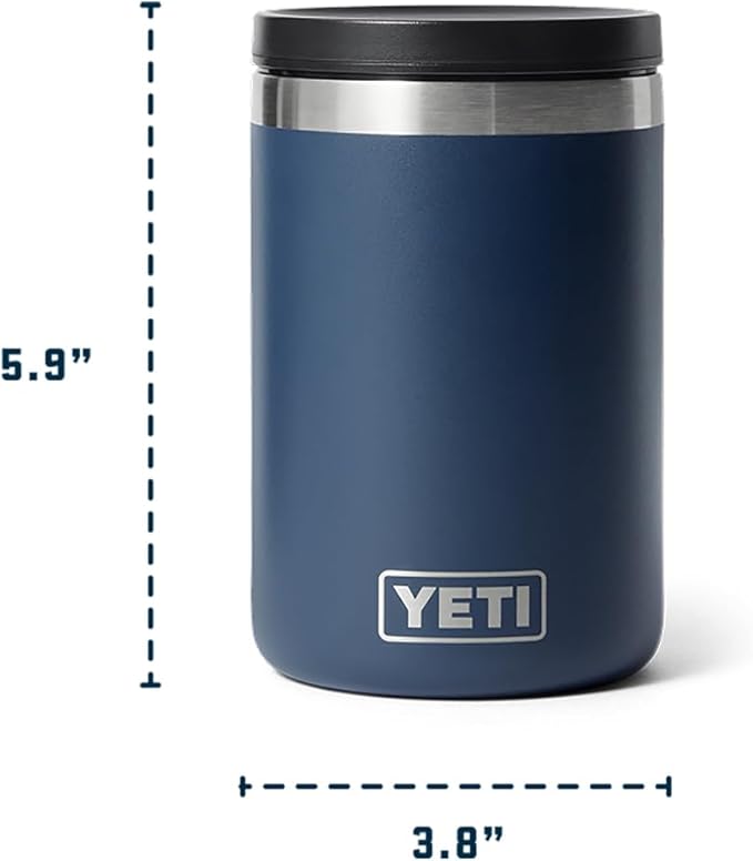 YETI Rambler 16 oz Food Jar, Vacuum Insulated, Stainless Steel, With Airtight Lid, Rescue Red