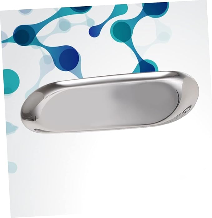 Alipis Tools Tray Nordic Style Jewelry Storage Plate Minimalist Silver Storage Tray for Home Bedroom Versatile Organizer for Necklaces and Earrings