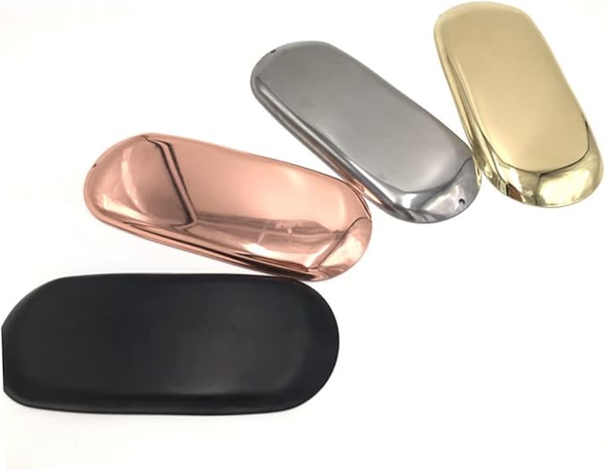 Luxshiny Metal Jewelry Organizer Tray Minimalist Storage Plate Decorative Decor Trays