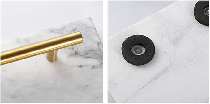 Home Nordic Style Marble Shelf Storage Tray Bathroom Wash Tray Exquisite Cup Tray Decoration Accessories (Color : D) (D)