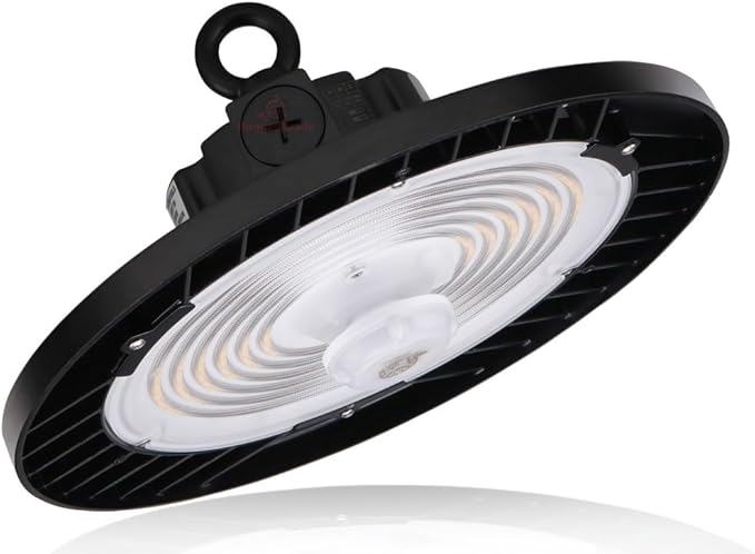 RuggedGrade 100W - Titan VI Series LED High Bay UFO with Motion Sensor - 16,500 Lumens - Color Selectable 3000K/4000K/5000K - Indoor LED Light - DLC 5.1 Premium