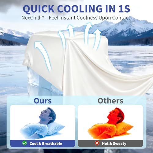NexChill Cooling Pillow Cases for Hot Sleepers, Cool - Image 3