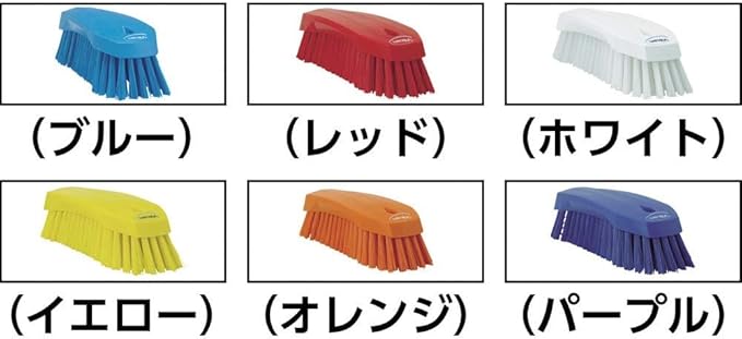 Vikan 38907 Brush,Scrub,Stiff,8",PP/PBT,Orange
