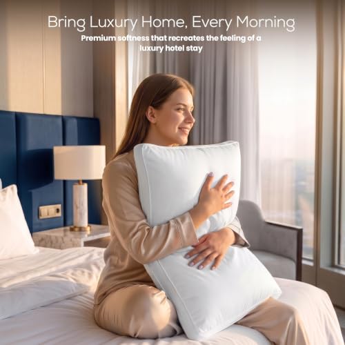 Utopia Bedding Gusset Bed Pillow, Hotel Pillows Queen Size - Image 6