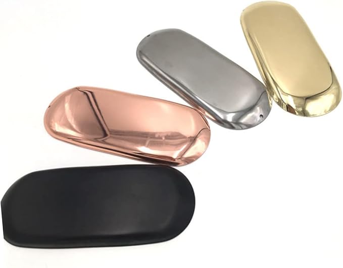 Cabilock Storage Tray Minimalist Nordic Style Jewelry Organizer Plate Black for Home Bedroom for Accessories Perfumes and More