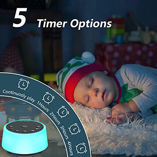 25-Sound White Noise Machine with 10-Color Night Light - Image 5