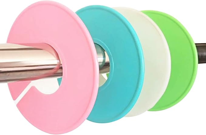 14PCs Closet Dividers for Clothes Round,Color Plastic Hanger Tags，Clothing Rack Dividers，Colorful Clothing Closet Rack Dividers Hangers,Closet Labels Reusable Wardrobe Hanger Separator（10 Colors）