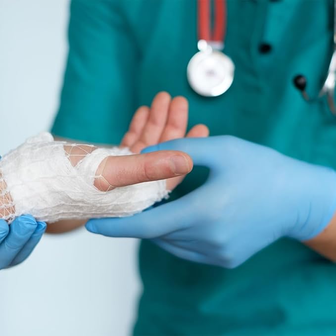 XS - 2XL Nitrile Glove, Examination, Fingertip-Textured, Powder-Free, Blue