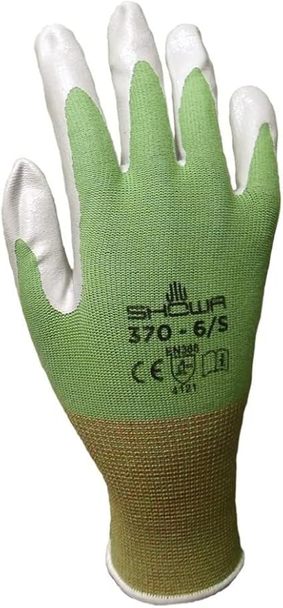 12 Pack Showa Atlas NT370 Atlas Nitrile Garden Gloves - Sizes XS, S and Large (Assorted Colors)