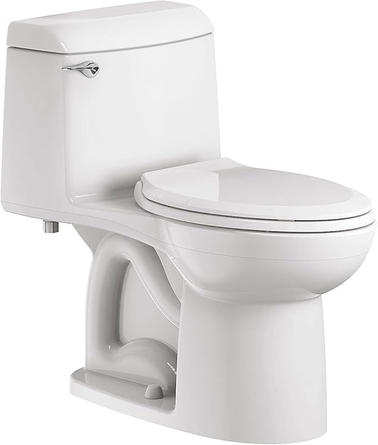 American Standard 2034314.020 Champion 4 One-Piece Toilet with Toilet Seat, Elongated Front, Chair Height, White, 1.6 gpf