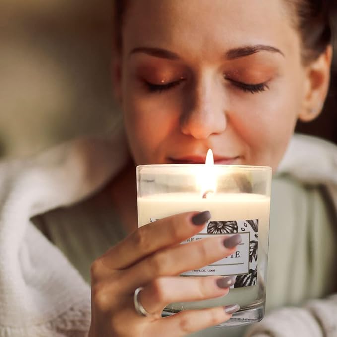 Aronica Pet Safe Candles Apple Scented, Long Lasting Scented Candles, Honeycrisp Apple Candle Clean Non Toxic, Fruity Candles Scented