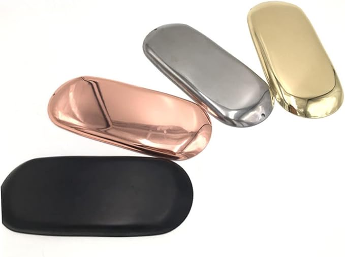 Ciieeo Aromatherapy Tools Tray Minimalist Black Jewelry Storage Plate for Desktop Nordic Style Organizer for Necklaces Rings and Earrings for Home and Bedroom Decor