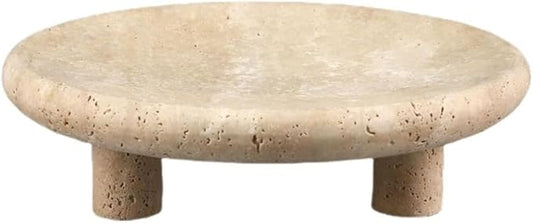 Modern Marble Tray Set - Minimalist Home Decor for entryway, Hotel, Showroom - Geometric Marble Storage Bowl for Essentials and Decorations(Beige13)