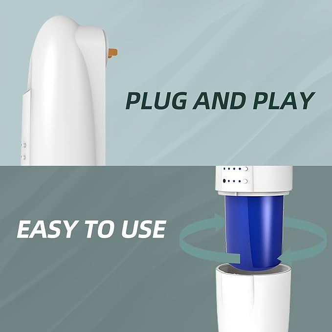 Plug in No Water Need Scent Diffuser,Coverage up to 500 SqFt Waterless Essential Oil Diffuser -in Cold Air Aroma Diffuser, Home Scenting for Office & Bedroom, Easy Waterless Diffuser