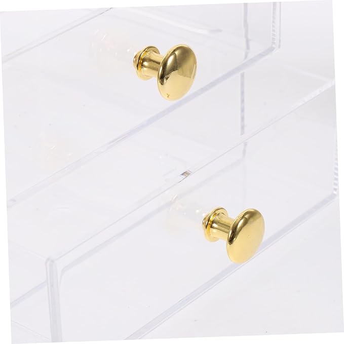 Plano Storage Box Makeup Organizer Desktop Storage Organizer Sturdy Gold Handle
