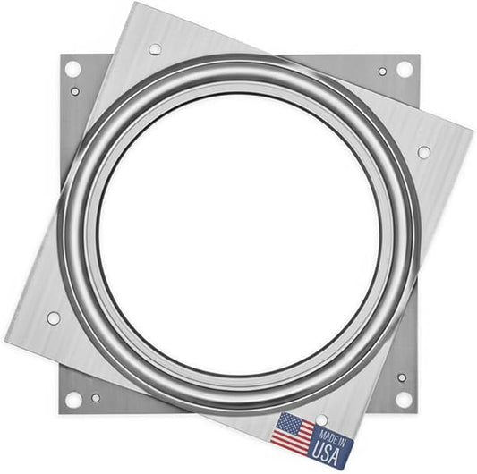 Lazy Susan Hardware, 4 inch, 350 lbs. Load Capacity, Pack of 2 Steel Lazy Susan Turntable Ball Bearing, by Woodpeckers