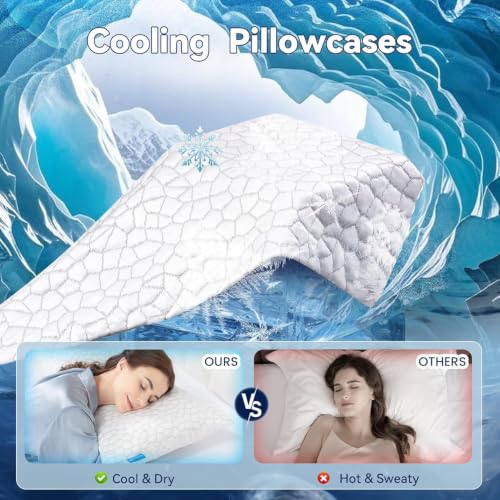 Queen Size Cooling Fiber Pillowcase (1 Pack) – Luxury, fits Hotel - Image 7