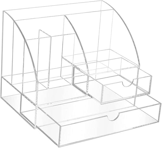 Acrylic Desk Organizer Drawer Multi-layer Storage Box for Makeup Office Supplies and Accessories Acrylic Design for Home and Office Use