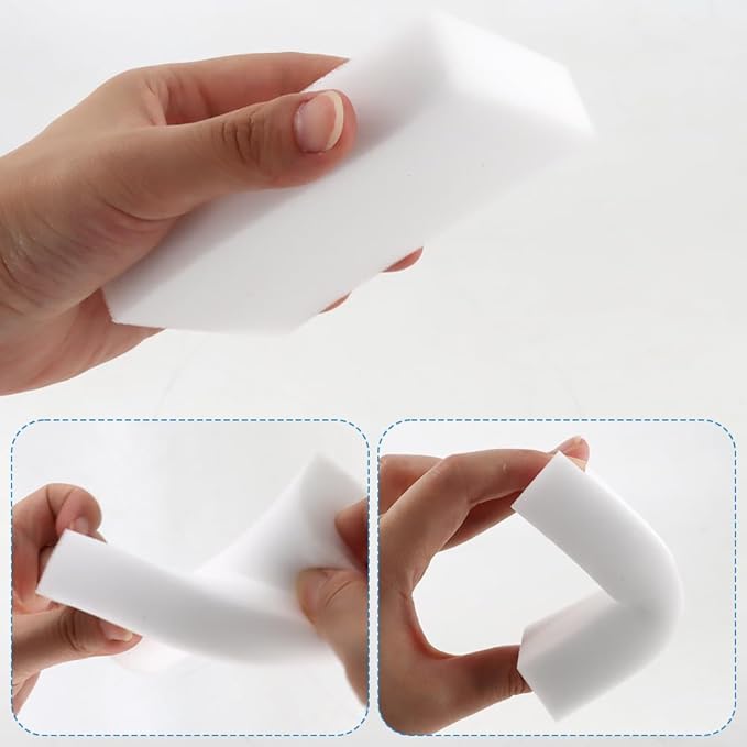100 Pack Melamine Sponges & Magic 20PCS 2X Density and Long Lasting Sponges Eraser