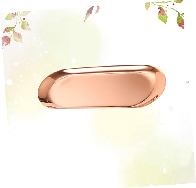 Ciieeo Aromatherapy Tools Tray Jewelry Storage Tray Minimalist Nordic Style Rose Gold Dividers for Home Decoration and Organization