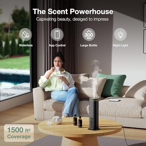 Airversa RDX Smart Waterless Diffuser Starter Kit for Room, Black - Image 3