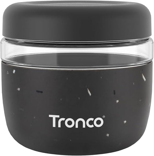 Tronco 24 oz Glass Food Storage Containers with Lids, Airtight, Leak & Spill Proof Glass Lunch Bowls for Meal Prep, Salad, Yogurt, Soup & Stew, Microwave & Dishwasher Safe, BPA-Free, Set of 1