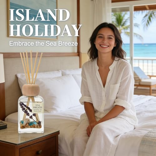 Sea Salt Reed Diffuser for Home, 3.38 fl oz - Image 3
