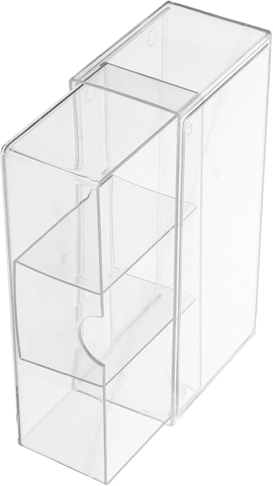 Healifty Hair Accessories Organizer Box with Drawers, Acrylic Hair Clips Headband Storage Container, Stackable Makeup Storage Organizer for Bathroom Vanity and Desktop