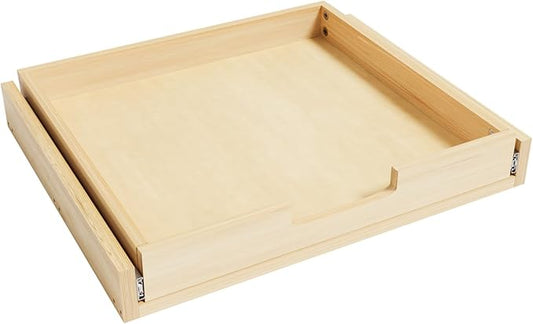 Pull Out Cabinet Organizer, 29''W×21''D Sliding Drawers for Cabinets, Soft Close Slide Out Wooden Pull out Drawers, Base Cabinet Organization for Kitchen, Pantry, Bathroom