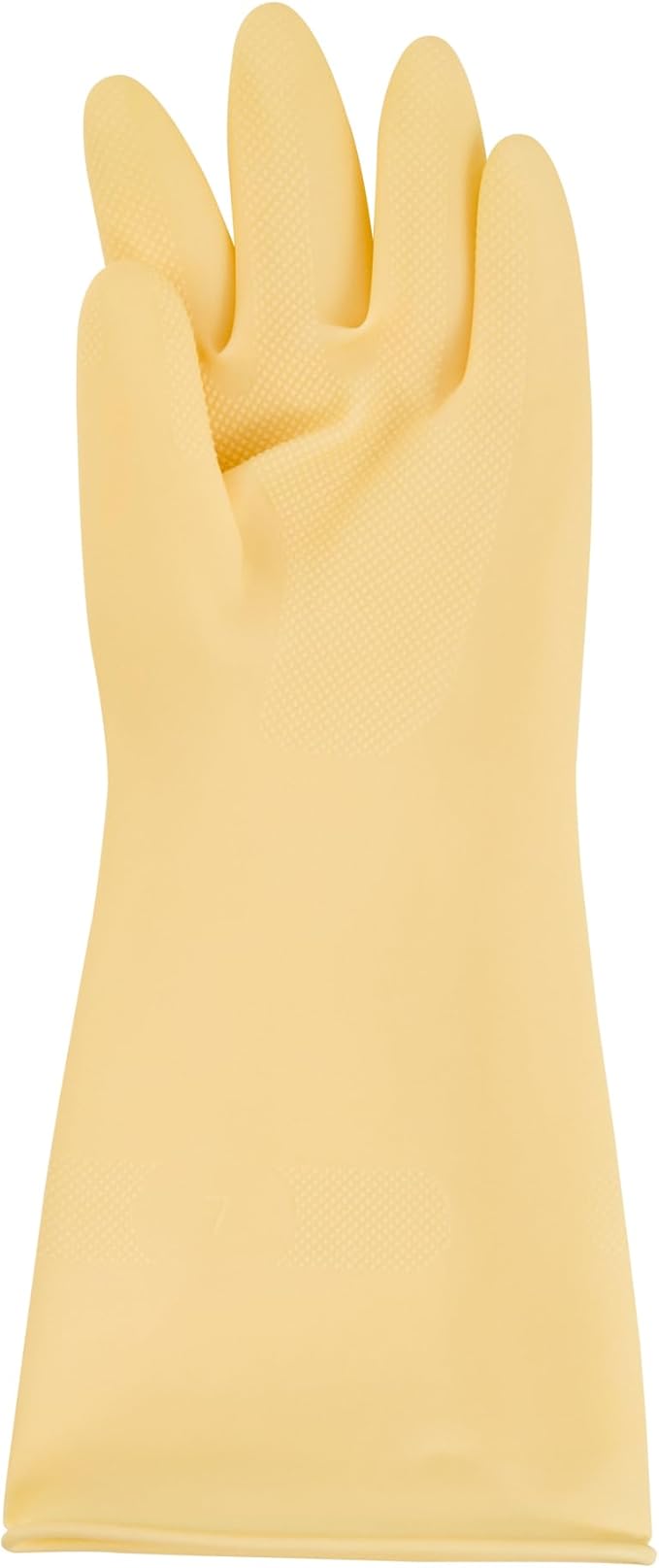 Cleaning Gloves Case of 10 Rubber 22 mil Household Gloves Chemical-Resistant Puncture-Resistant Abrasion-Resistant Yellow