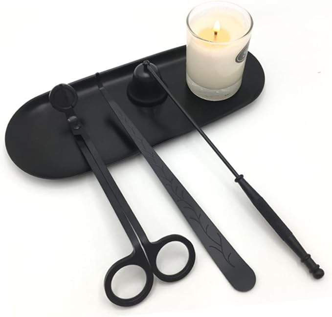 Cabilock Storage Tray Minimalist Nordic Style Jewelry Organizer Plate Black for Home Bedroom for Accessories Perfumes and More