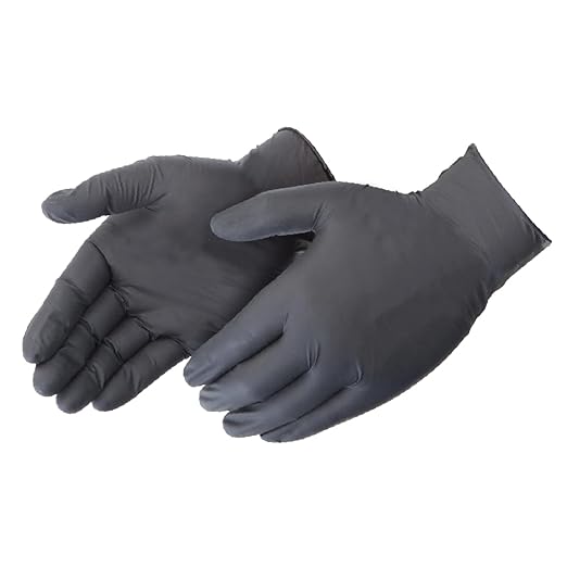 BioSkin Nitrile Exam Grade Disposable Gloves, 6 Mil - Medium | Powder-Free, Chemical + Puncture Resistant, Textured | for Medical, Industrial, Janitorial, Food Service (Box of 100)