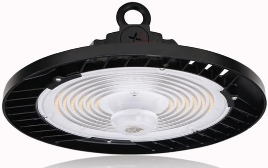 RuggedGrade 100W - Titan VI Series LED High Bay UFO with Motion Sensor - 16,500 Lumens - Color Selectable 3000K/4000K/5000K - Indoor LED Light - DLC 5.1 Premium