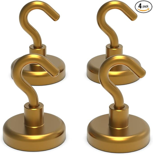 Ant Mag Strong Magnet Hooks 100lbs+ Pulling Force Neodymium Hooks Hangers Heavy Duty Used for Home Kitchen Refrigerator